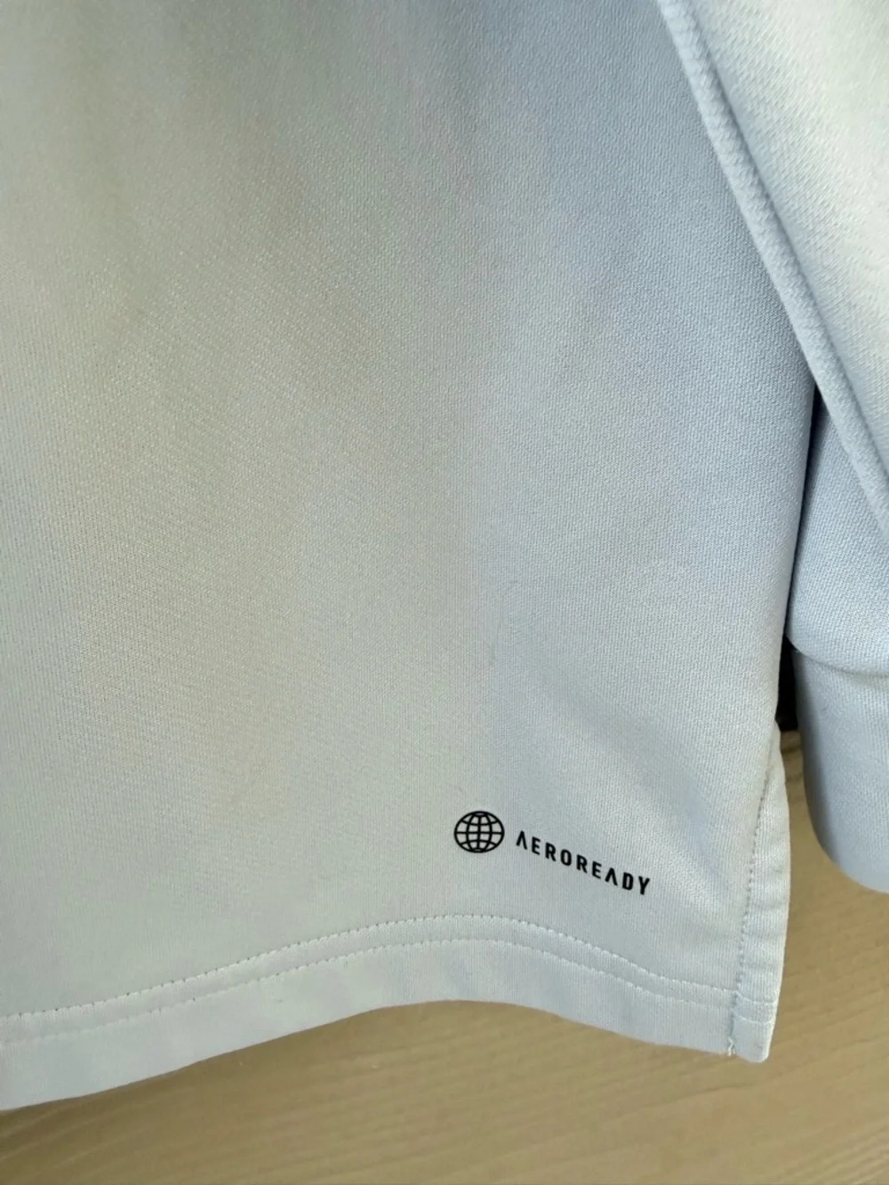 ADIDAS Aeroready Men's Team Issue Quarter Zip Light Grey Active Sweatshirt Sz XL